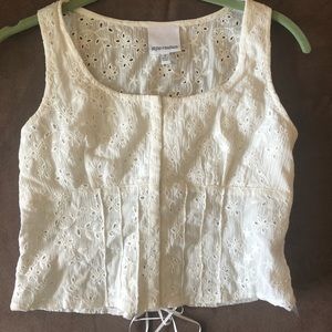 White Crop Top - Brand New Skyler + Madison Size S